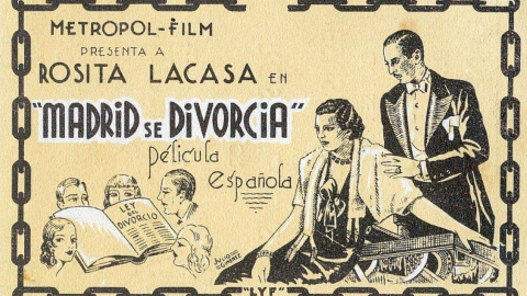 Programa de mano de la película 'Madrid se divorcia'.