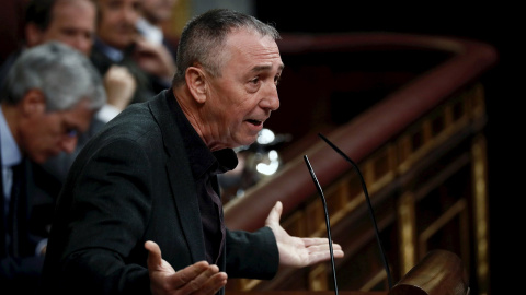 07/01/2020.- El diputado de Compromís, Joan Baldoví, durante su intervención en el Congreso. EFE/Mariscal