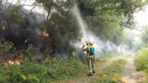 Otra jornada de calor y lucha contra los incendios