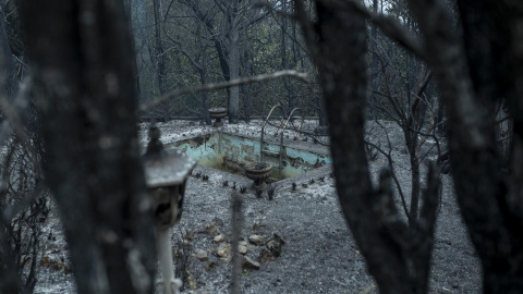 La aldea de Vilar, en O Courel, ha quedado prácticamente arrasada por el incendio que se originó en Vilamor