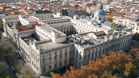 Vista aérea del edicio del Tribunal Supremo, en Madrid. WIKIPEDIA