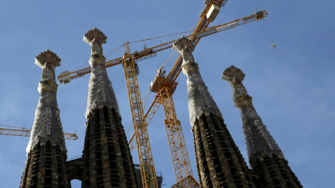 Las obras de la Sagrada Familia. REUTERS/John Schults/File Photo