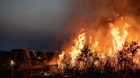 18/07/2022. Incendio de Losacio, a 17 de julio de 2022, en Losacio, Zamora, Castilla y León (España).