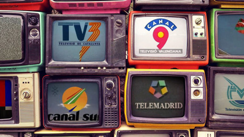 18/07/2022. Imagen con los viejos logotipos de las televisiones autonómicas.