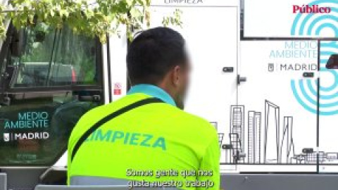 Trabajadores de limpieza de Madrid: "Con estas temperaturas es insoportable barrer en muchas zonas"