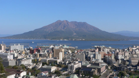 Sakurajima, un volcán activo de Japón, en una imagen de archivo