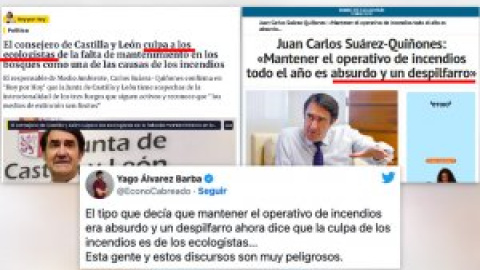 "35 años gobernando Castilla y León pero la culpa es de los ecologistas. Hay que tener la cara de cemento armado"