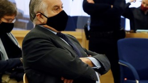 El extesorero del PP Luis Bárcenas durante el juicio por la presunta caja 'b' del PP