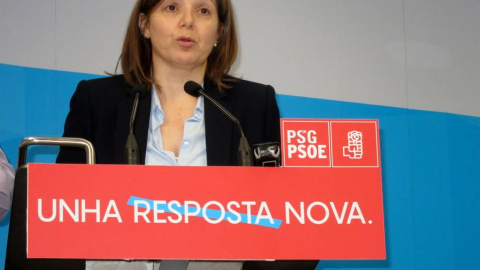 Pilar Cancela cuando era la presidenta de la gestora del Partidos Socialista de Galicia | Europa Press