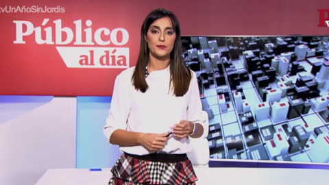 Silvia Brasero durante el informativo 'Público al Día' del 16 de octubre.