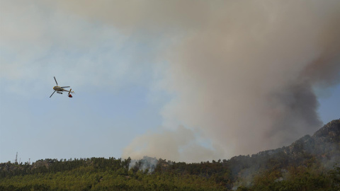 Incendio en Casas de Miravete (Cáceres).