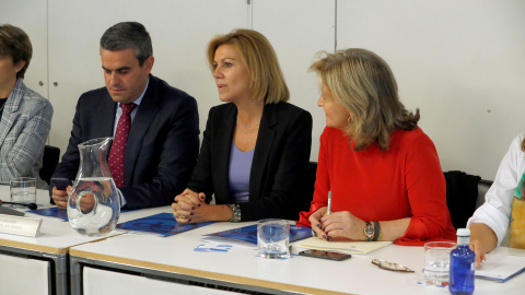 La ex secretaria general del PP y diputada María Dolores de Cospedal, durante la última reunión del Comité Ejecutivo Nacional del partido, en Madrid. EFE/J.J. Guillén