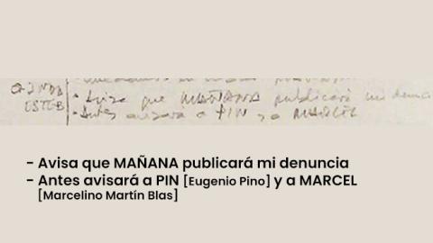 Apunte de la agenda de Villarejo del 3 de febrero de 2015 donde se recoge la conversación con Esteban Urreiztieta.