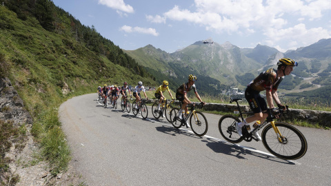 Ciclistas del tour de Francia el 21 de julio de 2022