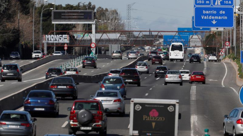 La A6 en Madrid, hace unos días. EFE/Fernando Alvarado