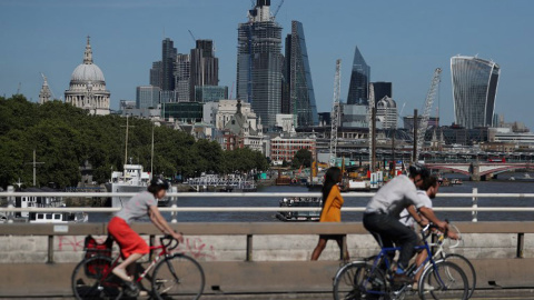 Londres, una de las ciudades señaladas por el banco UBS. AFP