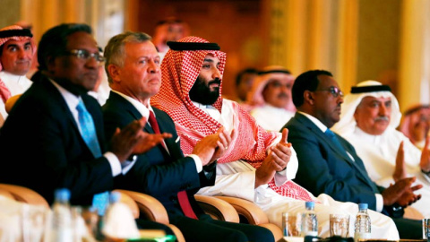 El príncipe heredero de Arabia Saudí, en el Foro Económico de Riad. (FAISAL AL NASSER | REUTERS)