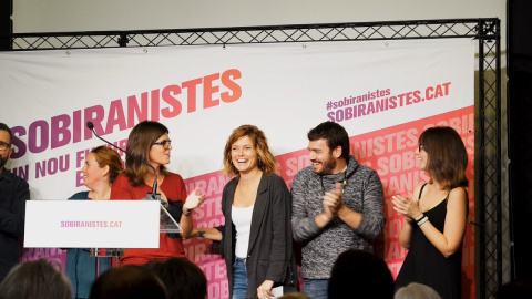 Sobiranistes, la nova plataforma crítica de l'òrbita dels comuns, encapçalada per la diputada de Catalunya en Comú - Podem Elisenda Alemany. Sobiranistes