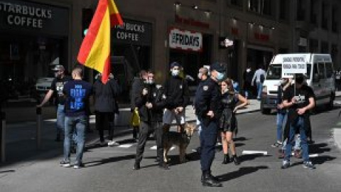 "Amor del bueno entre neonazis y Policía Nacional": malestar por el trato diferencial en una marcha por la sanidad pública boicoteada por ultraderechistas