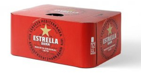 Estrella Damm elimina los plásticos que envuelven los packs de latas y los sustituye por cartón sostenible