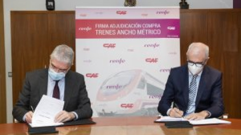 Renfe firma con CAF un contrato de 258 millones para el suministro y mantenimiento de 37 trenes