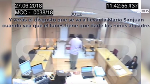 Fotograma del vídeo donde el juez insulta a la víctima de violencia machista - Cadena SER