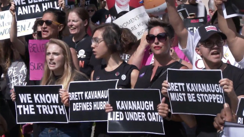 MÃ¡s de 300 detenidos durante una manifestaciÃ³n contra Kavanaugh