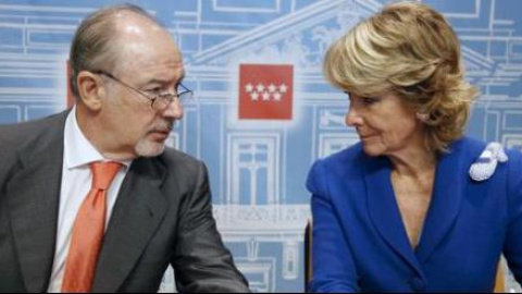 Rodrigo Rato y Esperanza Aguirre, en una foto de archivo. EFE