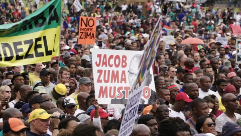 Protestas en Sudáfrica