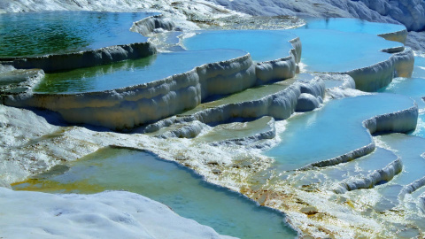 Fotografía de piscinas naturales.