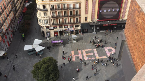 Una llamada contra la prostitución y la trata de mujeres en Madrid. / TWITTER FRAVM