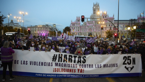 Manifestación por el Día Internacional contra la Violencia contra las Mujeres, a 25 de noviembre de 2021.