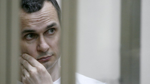 Fotografía de archivo de Oleg Sentsov en el tribunal militar de la ciudad rusa de Rostov del Don. - AFP