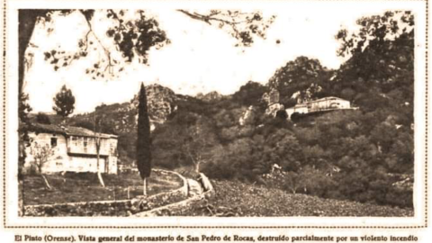 San Pedro de Rocas, en una imagen tomada en 1923.