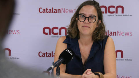 24/08/2022 - La diputada de la CUP Eulàlia Reguant en l'entrevista a l'ACN.