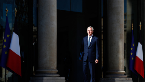 30/08/2022 El ministro de Economía francés Bruno Le Maire en el palacio del Elíseo, a 24 de agosto de 2022.