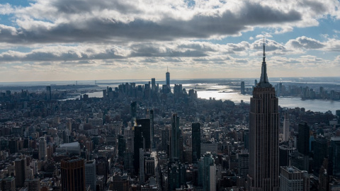 30/08/2022. Vista del 'skyine' de la isla de Manhattan, Nueva York, a  5 de febrero de 2022.