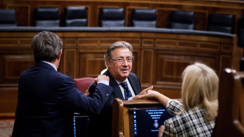 El el exministro de Interior y diputado del PP Juan Ignacio Zoido durante el pleno del Congreso. EFE/Luca Piergiovanni