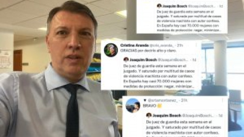 El juez Bosch pone en su sitio a los negacionistas de la violencia machista y las redes aplauden su mensaje: "Gracias por hablar tan claro"