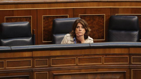 La ministra de Justicia, Dolores Delgado, se enfrenta a su primera huelga de funcionarios de Justicia. EFE