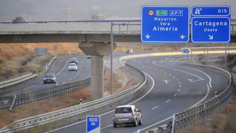 Imagen de la autopista de peaje AP-7 Cartagena-Vera. EFE