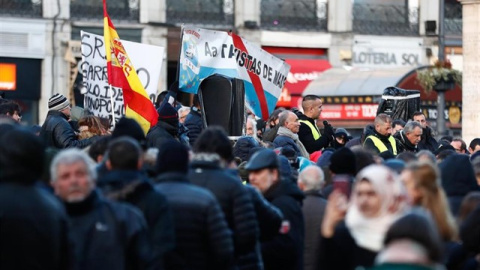 Se cumplen 16 días de la huelga indefinida de taxistas en Madrid/ EUROPA PRESS