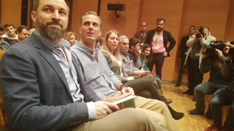 Santiago Abascal en un acto de Vox./PÚBLICO