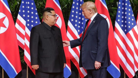 El líder norcoreano, Kim Jong-un, y el Presidente de EEUU, Donald Trump | EFE