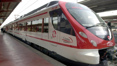 Un modelo de tren de cercanías de Renfe. EFE/José Huesca