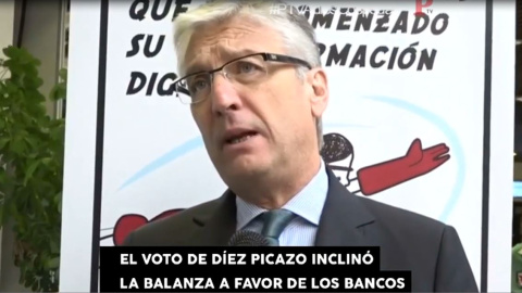 El voto de DÃ­ez-Picazo inclinÃ³ la balanza a favor de los bancos