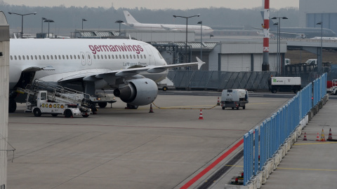 24/3/15 El aeropuerto Colonia/Bonn, a donde estaba destinado el jet privado del dueño de la empresa Quick Air antes de estrellarse en el Báltico.