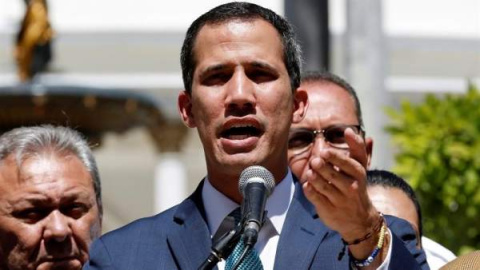 El presidente de la Asamblea Nacional venezolana, Juan Guaidó, quien se proclamó presidente interino del país / EFE