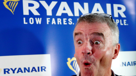 El hasta ahor consejero delegado de Ryanair, Michael O'Leary, en una rueda de prensa en Machelen (cerca de Bruselas). REUTERS/Francois Lenoir