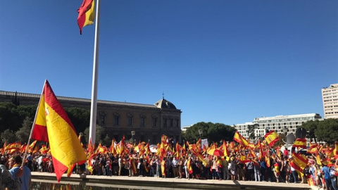 Multitudinaria concentración en Colón./Europa Press